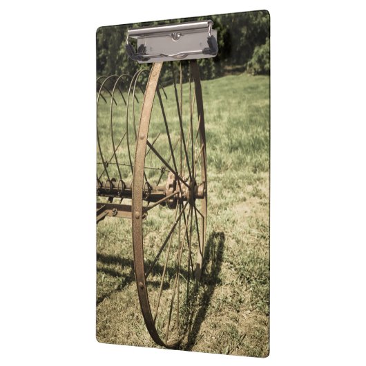 Hay Rake Wheels Klemmbrett (Links)