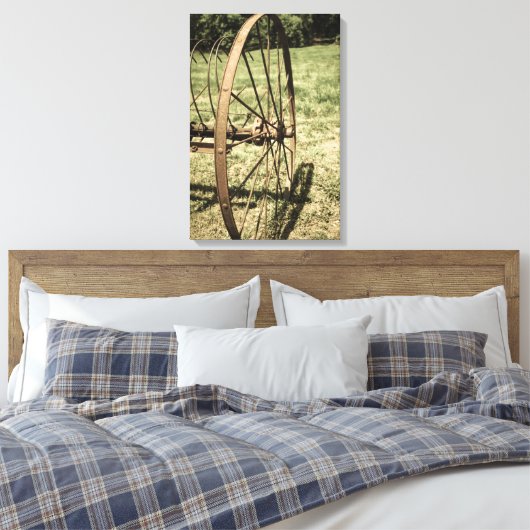 Hay Rake Wheels Leinwanddruck (Insitu (Schlafzimmer))