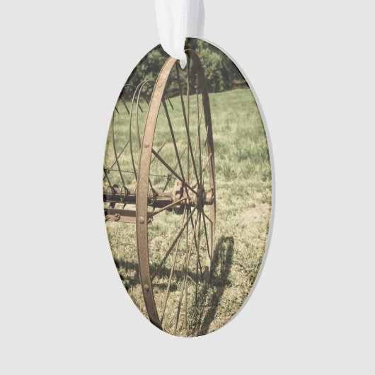 Hay Rake Wheels Ornament (Vorderseite)