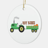 Hay Rides Keramik Ornament (Links)