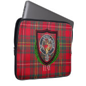 Hay Scottish Clan Tartan & Crest Laptopschutzhülle (Vorne Rechts)