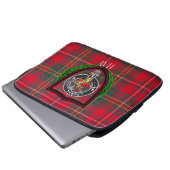 Hay Scottish Clan Tartan & Crest Laptopschutzhülle (Vorne Knopf)
