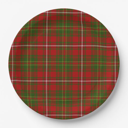 Hay Tartan Pappteller (Vorderseite)