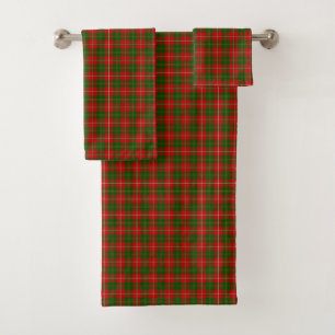 Hay tartan red kariert badhandtuch set