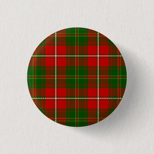 Hay tartan red kariert button (Vorderseite)