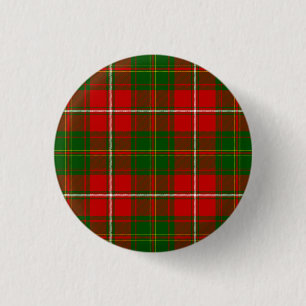 Hay tartan red kariert button