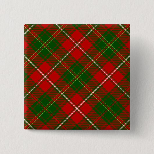 Hay tartan red kariert button (Vorderseite)