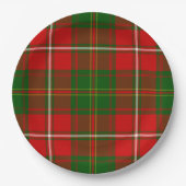 Hay tartan red kariert pappteller (Vorderseite)