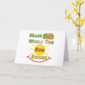 Hay, während die Sonne scheint Karte (Gelbe Blume)