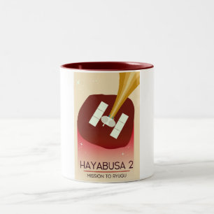 Hayabusa 2 Mission Space Art Zweifarbige Tasse