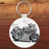 Hayabusa Gray Bike Schlüsselanhänger (Vorderseite)