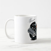 Hayabusa Orangen-Fahrrad Kaffeetasse (Links)