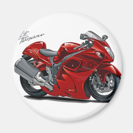 Hayabusa Red Bike Magnet (Vorne)