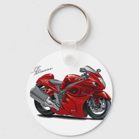 Hayabusa Red Bike Schlüsselanhänger (Vorderseite)