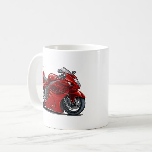 Hayabusa Rot-Fahrrad Kaffeetasse (Vorderseite Links)