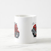 Hayabusa Rot-Fahrrad Kaffeetasse (Mittel)