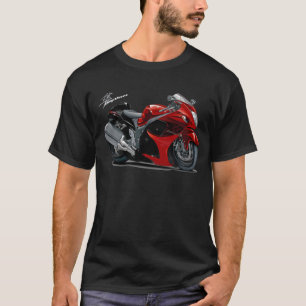 Hayabusa Rot-Schwarzes Fahrrad T-Shirt