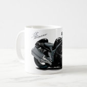 Hayabusa schwarzes Fahrrad Kaffeetasse (Vorderseite Links)