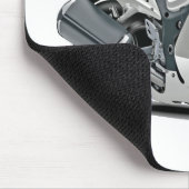 Hayabusa Weiß-Fahrrad Mousepad (Ecke)