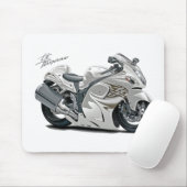 Hayabusa Weiß-Fahrrad Mousepad (Mit Mouse)