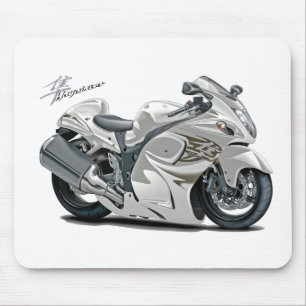Hayabusa Weiß-Fahrrad Mousepad