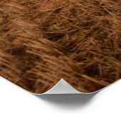 Haybale in der Provence Poster (Ecke)