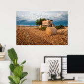 Haybale in der Provence Poster (Heimbüro)