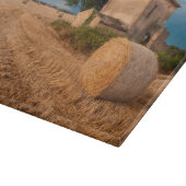 Haybale in der Provence Schneidebrett (Ecke)