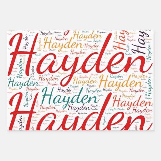 Hayden Geschenkpapier Set (Vorderseite)