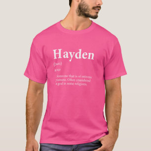 Hayden Gott Meme-Definition Lustiger Vorname Gebur T-Shirt