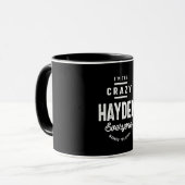 Hayden Personalisiert Name Birthday Gift Tasse (Vorderseite Links)