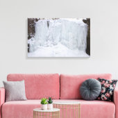Hayden Run Falls im Winter, Columbus, Ohio Leinwanddruck (Insitu (Wohnzimmer))