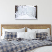 Hayden Run Falls im Winter, Columbus, Ohio Leinwanddruck (Insitu (Schlafzimmer))