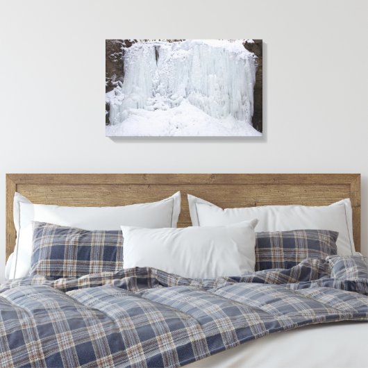 Hayden Run Falls im Winter, Columbus, Ohio Leinwanddruck (Insitu (Schlafzimmer))