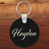 Hayden whitegold Button Schlüsselger Schlüsselanhänger (Vorderseite)