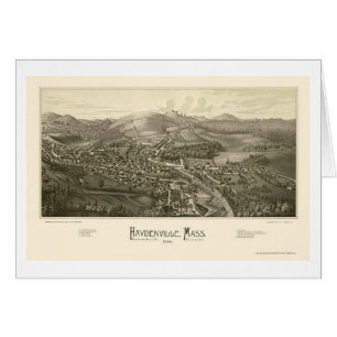 Haydenville, panoramische Karte MAs - 1886
