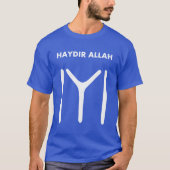 Haydir Allah - Heu Allah - Ertugrul - Kayi Flagge T-Shirt (Vorderseite)