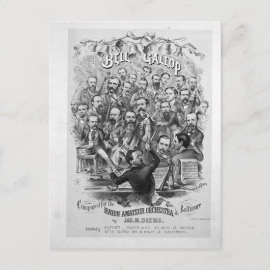 Haydn Amateurorchester von Baltimore Postkarte (Vorderseite)