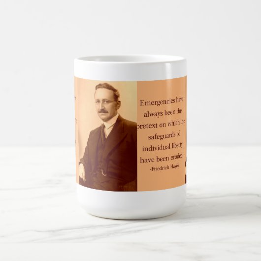 Hayek auf Notn- Kaffeetasse (Mittel)