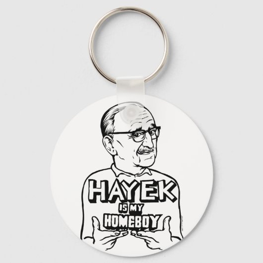 Hayek ist mein häuslicher Schlüsselanhänger (Vorderseite)