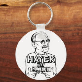 Hayek ist mein häuslicher Schlüsselanhänger (Vorderseite)