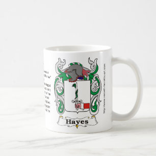 Hayes-Familienwappen auf amug Kaffeetasse