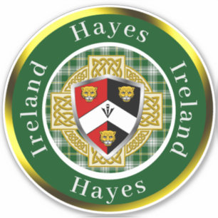 Hayes Shield & Celtic Cross Personalisiert Aufkleber