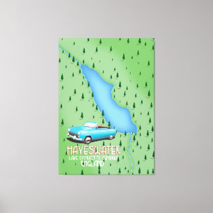 Hayeswater Lake District Reiseplakat Leinwanddruck