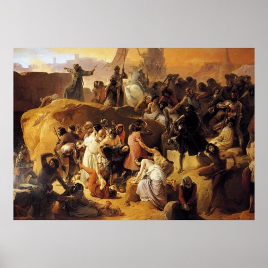 Hayez Fracesco-Crusaders Thirsting near Poster (Vorne)