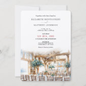 Hayfield Barn Wedding Destination NY Maplecrest Einladung (Vorderseite)