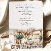 Hayfield Barn Wedding Destination NY Maplecrest Einladung