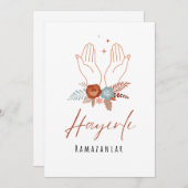 Hayırlı Ramazanlar Happy Ramazan Ramadan Card Einladung (Vorne/Hinten)