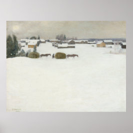 Haylast | Pekka Halonen Winterlandschaft Poster