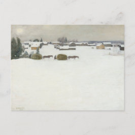 Haylast | Pekka Halonen Winterlandschaft Postkarte